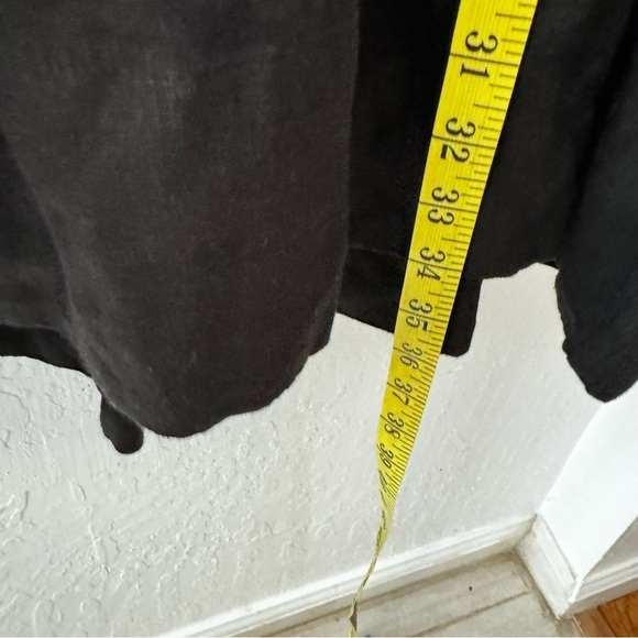 Brochu Walker Black St. Tropez Waist Chest Tie Eyelet Collar Oversized Dress M - Picture 14 of 14